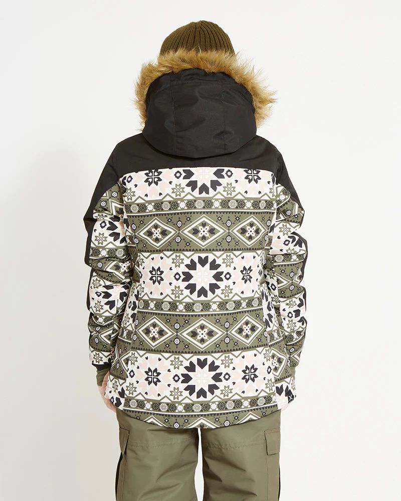 Frankie Youth Girls' Snow Jacket - Kalamata Mosaic - SALE - Image 3
