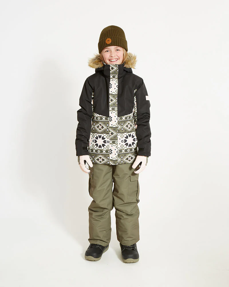 Frankie Youth Girls' Snow Jacket - Kalamata Mosaic - SALE - Image 4