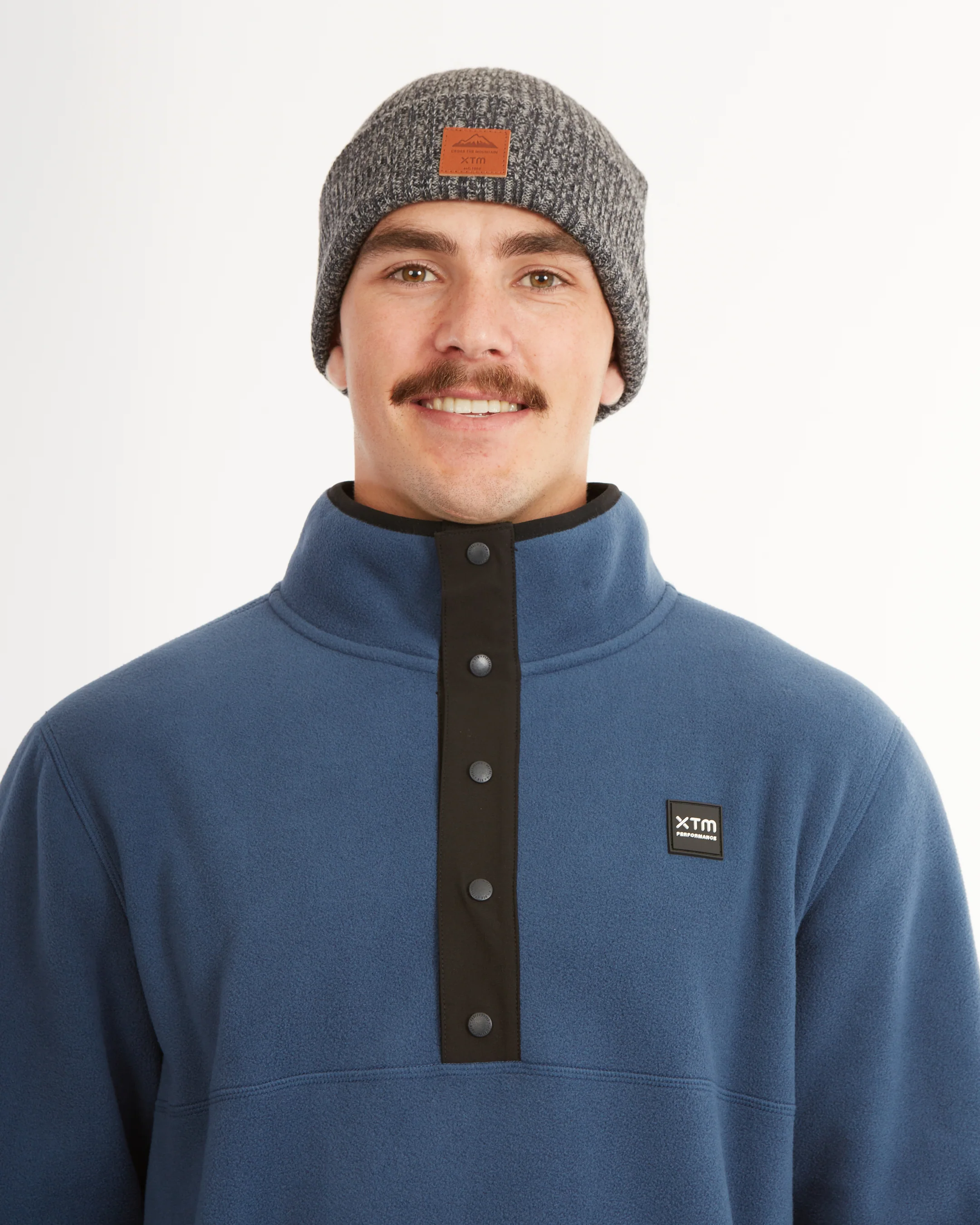 Frazer Pullover Fleece Mens - Slate Blue - Image 12