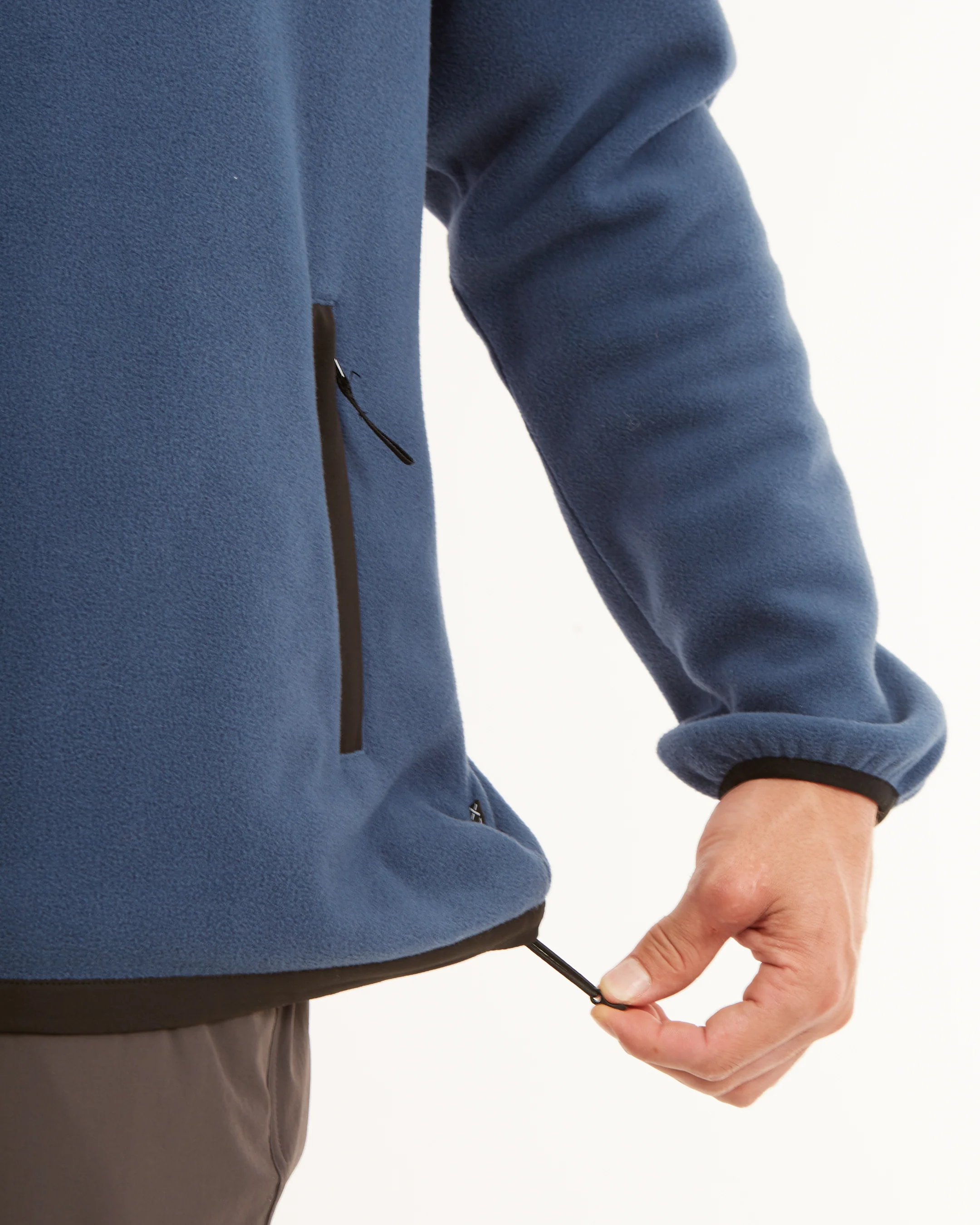Frazer Pullover Fleece Mens - Slate Blue - Image 9