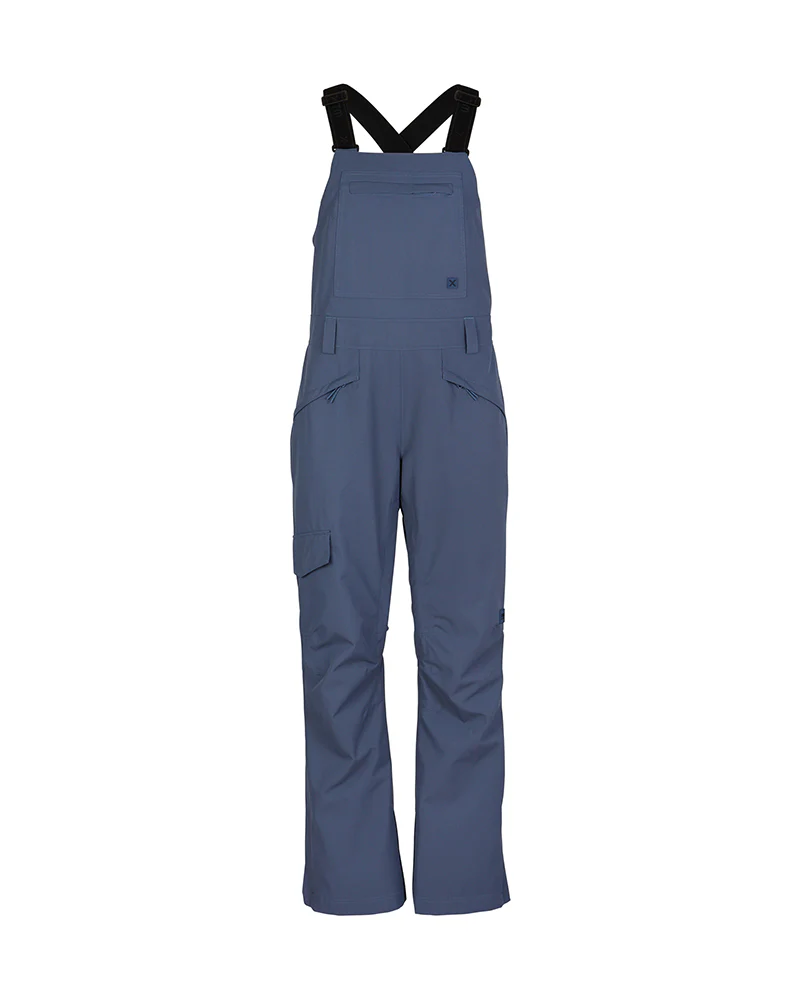 Harper II Womens Bib Overalls Ski Pant Indigo - Image 11