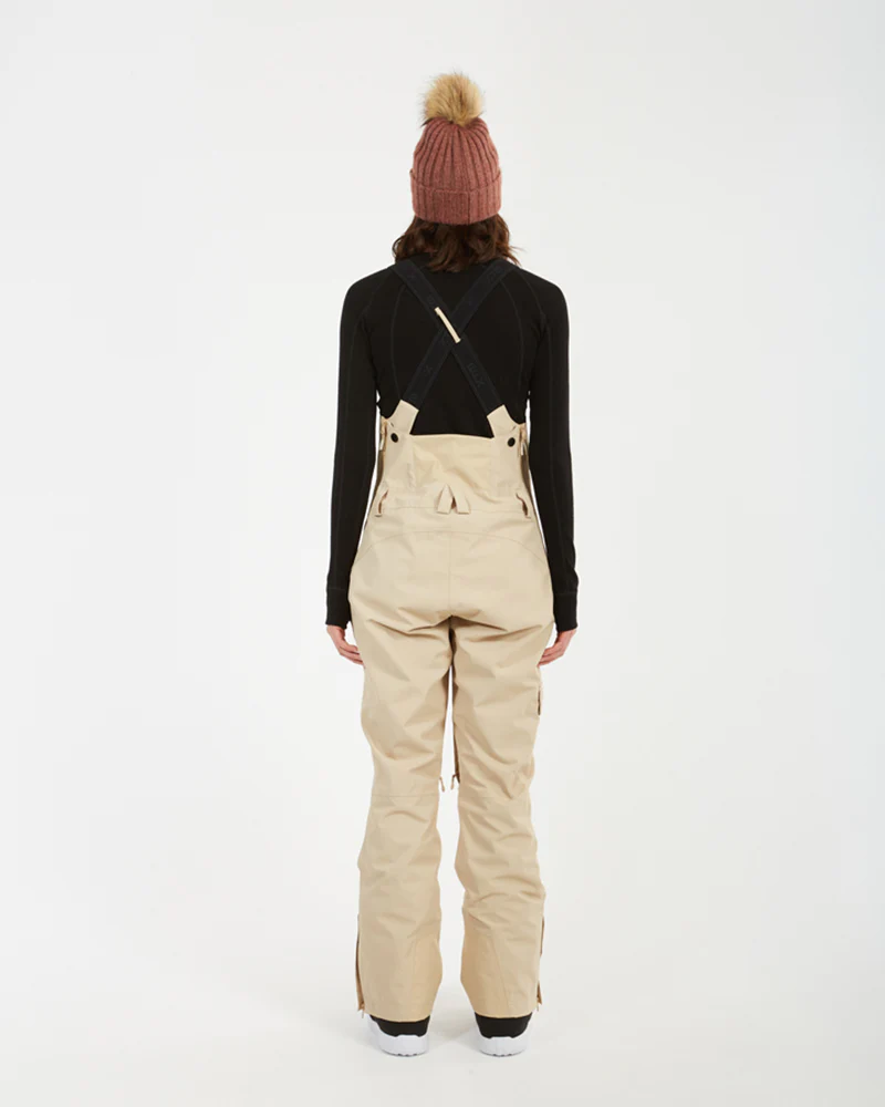 Harper II Womens Bib Overalls Ski Pant Almond - Image 4