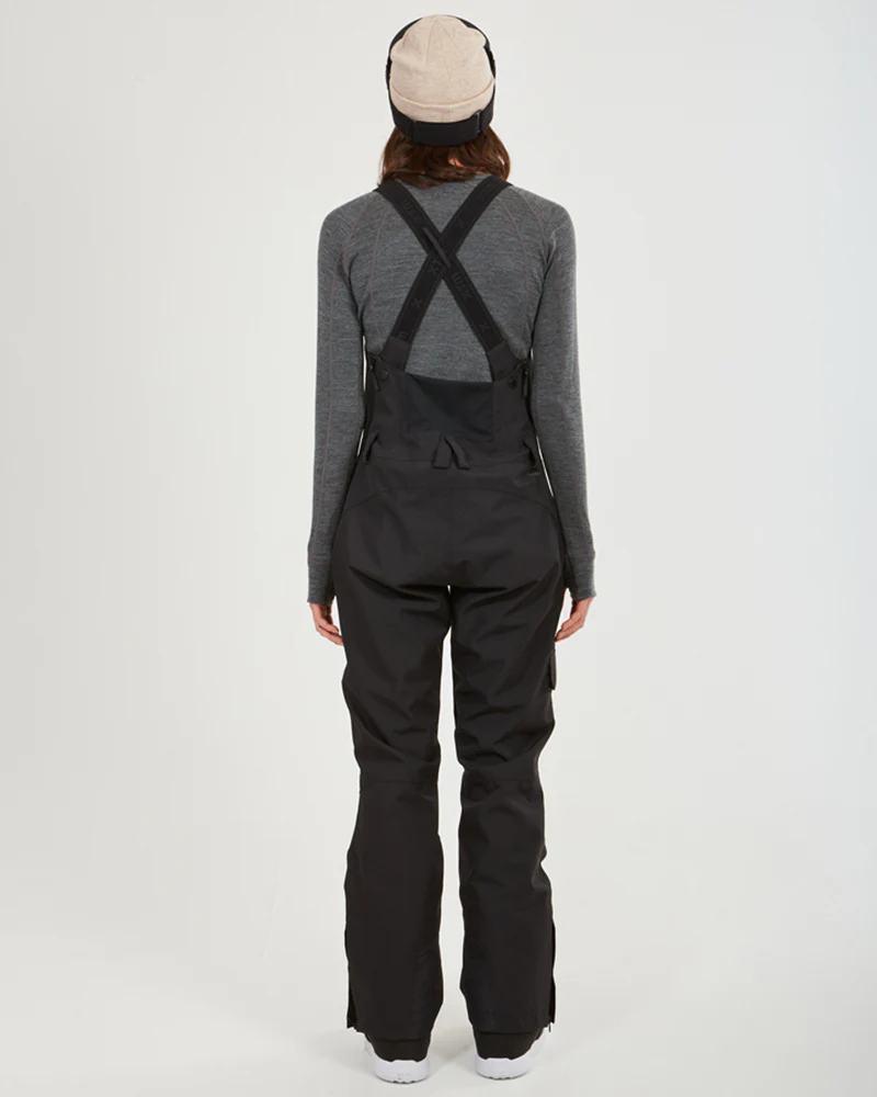 Harper II Womens Bib Overalls Ski Pant Black - Image 3