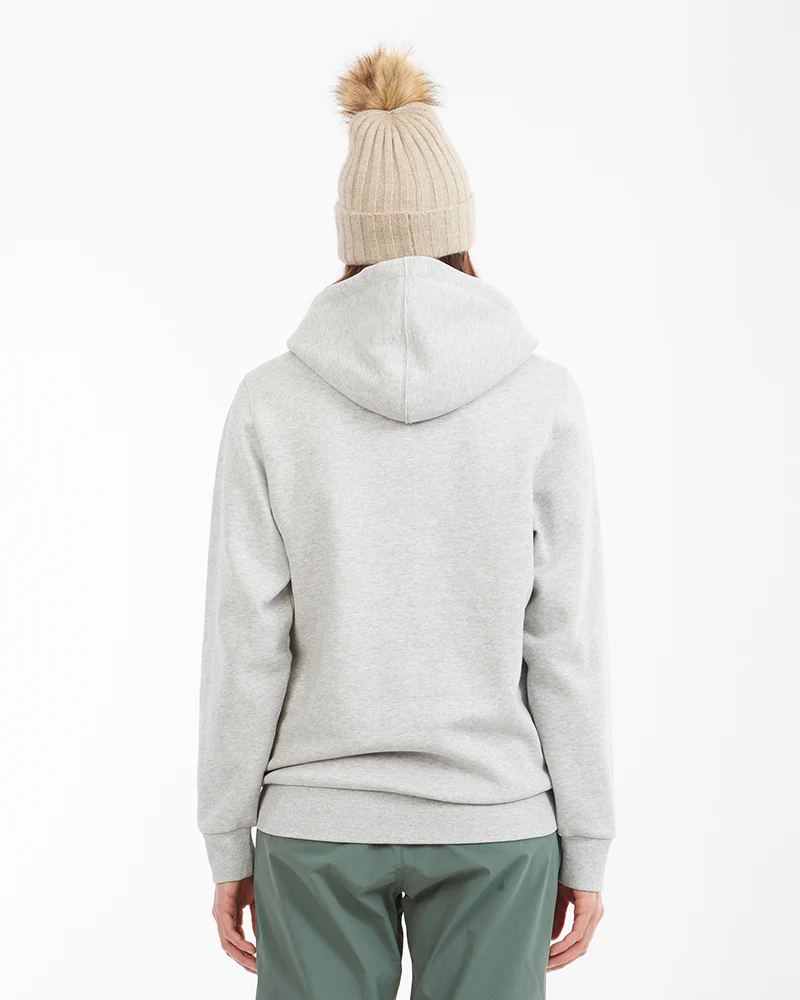 Hyams Organic Cotton DWR Unisex Hoodie Light Grey Marle - Image 17