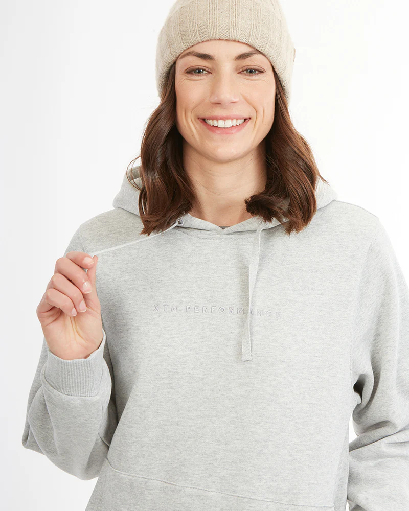 Hyams Organic Cotton DWR Unisex Hoodie Light Grey Marle - Image 18