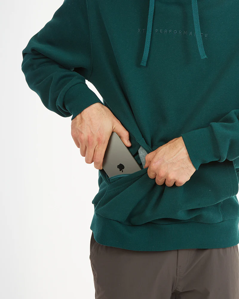 Hyams Organic Cotton DWR Unisex Hoodie Pine - Image 10