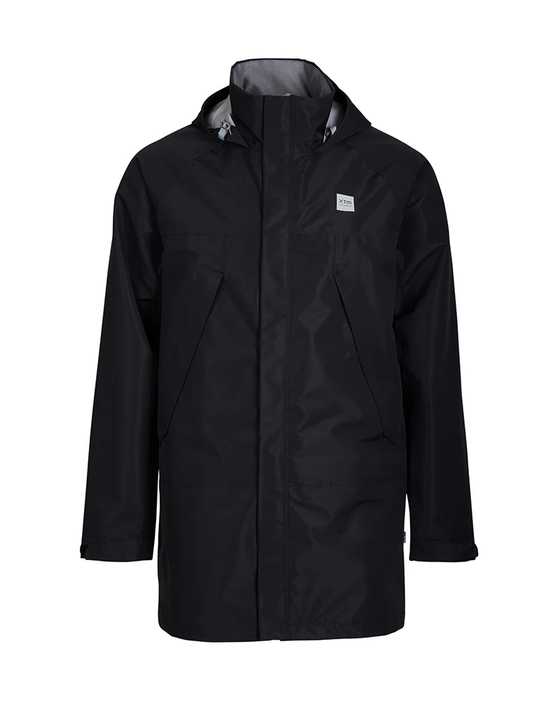 Innisfail II Unisex 3-layer Waterproof Rain Jacket PFAS-Free - Black - Image 11