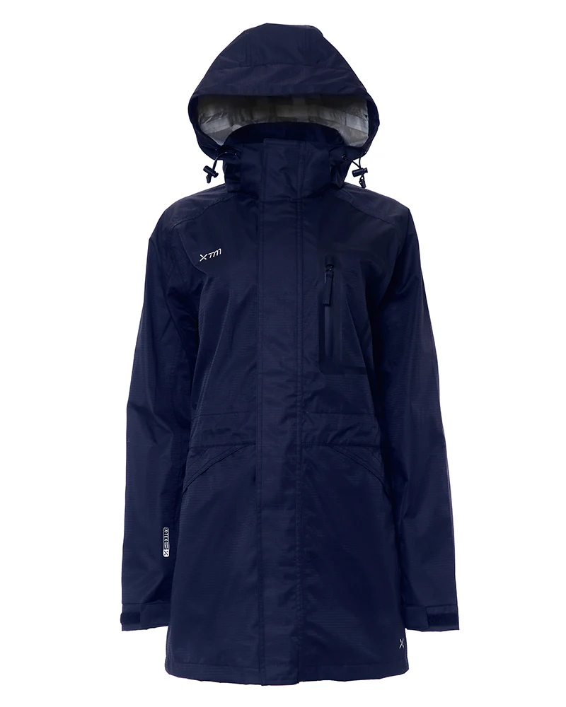 Innisfail Unisex 3-layer 3/4 Length Rain Jacket Navy