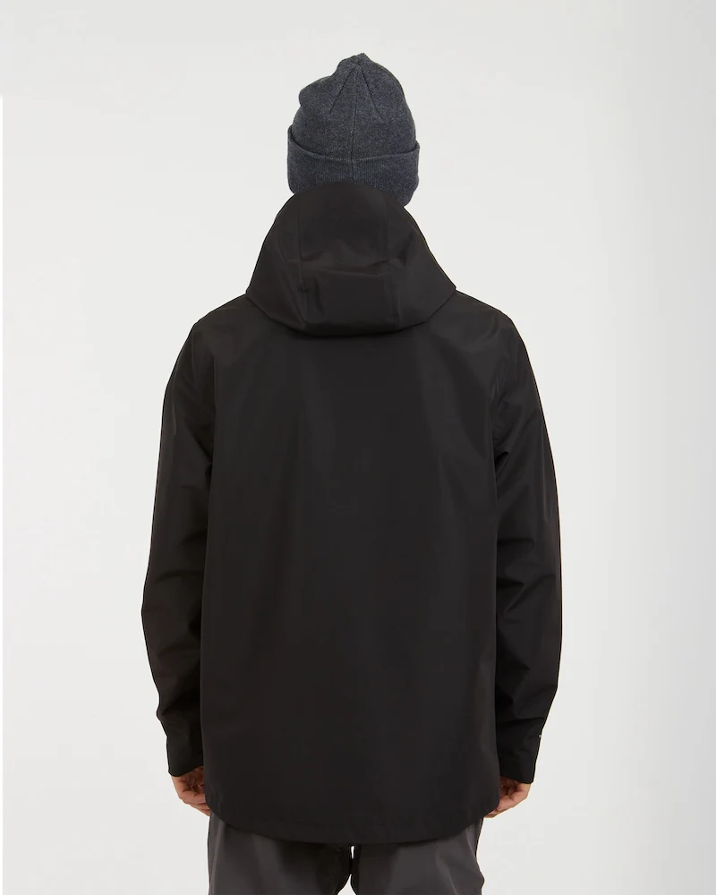 Kakadu II Mens Premium Rain Jacket Black - Image 3