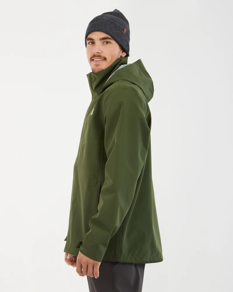 Kakadu II Mens Premium Rain Jacket Khaki Green - Image 2