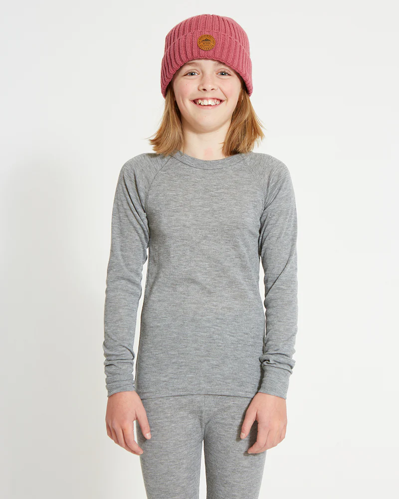 Kids' Heatflex Thermal Top Charcoal Marle