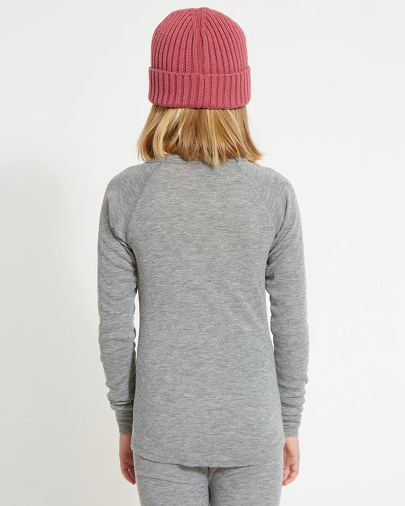 Kids' Heatflex Thermal Top Charcoal Marle - Image 4