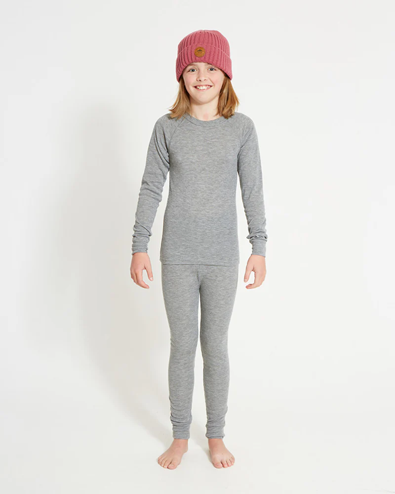 Kids' Heatflex Thermal Top Charcoal Marle - Image 5