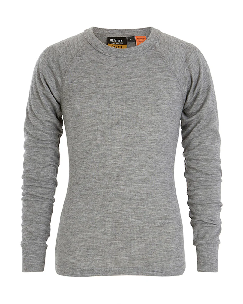 Kids' Heatflex Thermal Top Charcoal Marle - Image 6