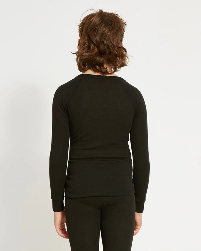 Kids' Heatflex Thermal Top Black - Image 4