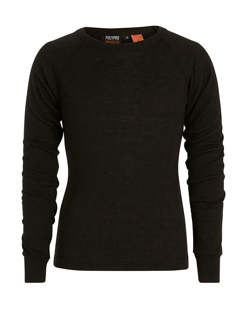 Kids' Heatflex Thermal Top Black - Image 6