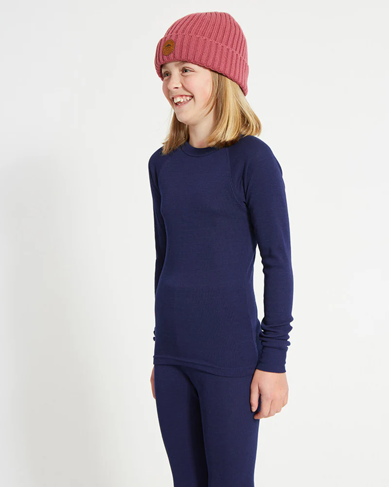 Kids' Heatflex Thermal Top Navy - Image 2