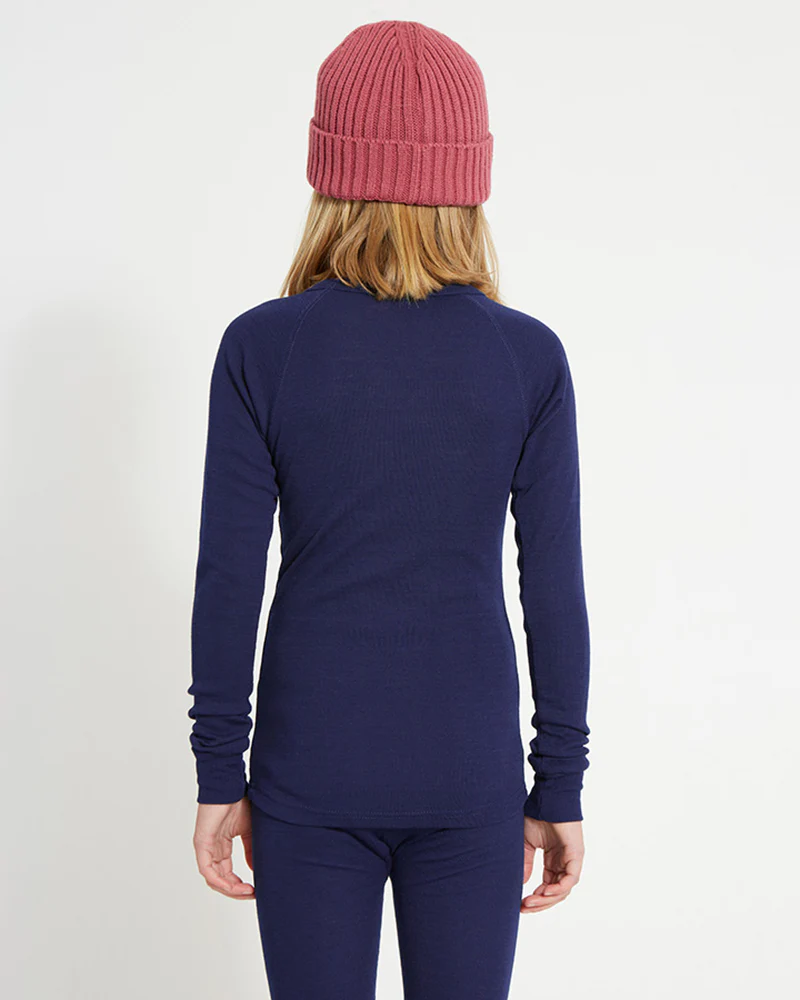 Kids' Heatflex Thermal Top Navy - Image 3