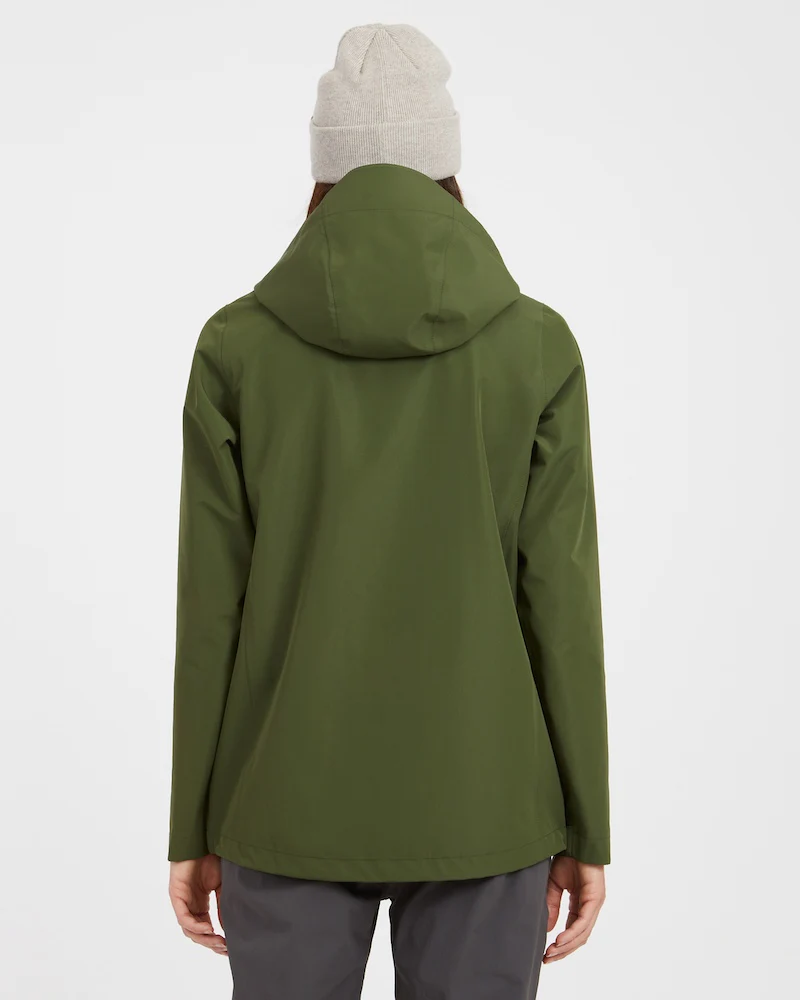 Kimberley II Womens Premium Rain Jacket Khaki Green - Image 4