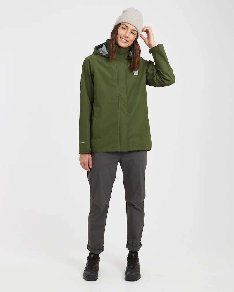 Kimberley II Womens Premium Rain Jacket Khaki Green - Image 5