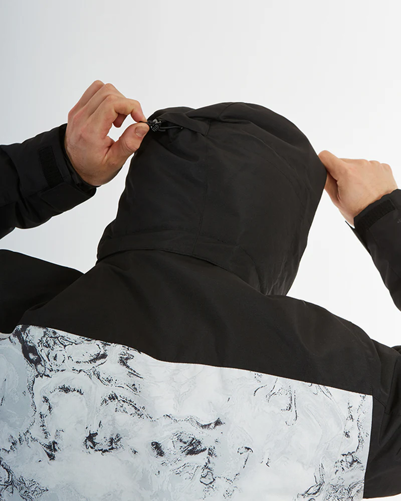 Knox Mens Ski Jacket White Marble - Image 22