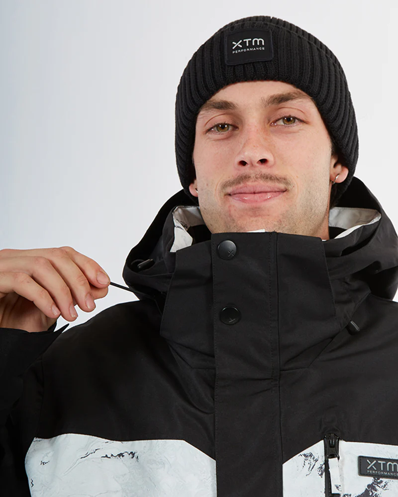 Knox Mens Ski Jacket White Marble - Image 25