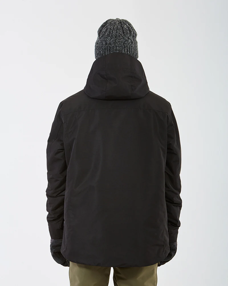 Knox Mens Ski Jacket Black - Image 3