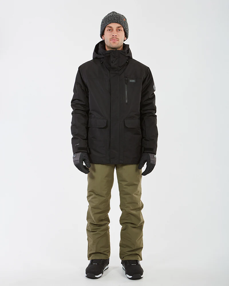 Knox Mens Ski Jacket Black - Image 4