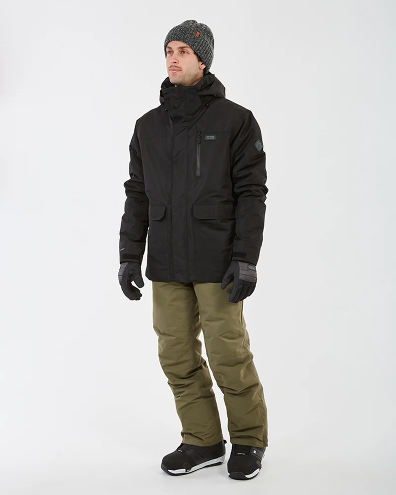 Knox Mens Ski Jacket Black - Image 5