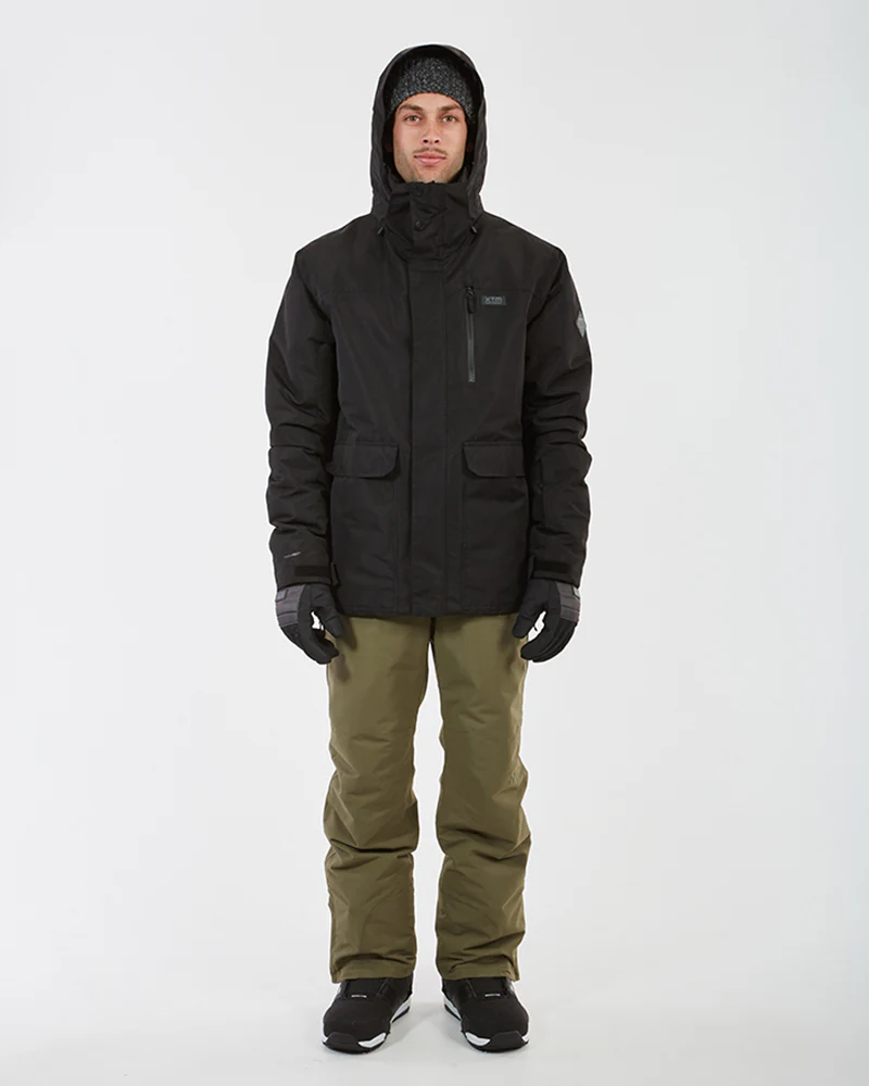 Knox Mens Ski Jacket Black - Image 7