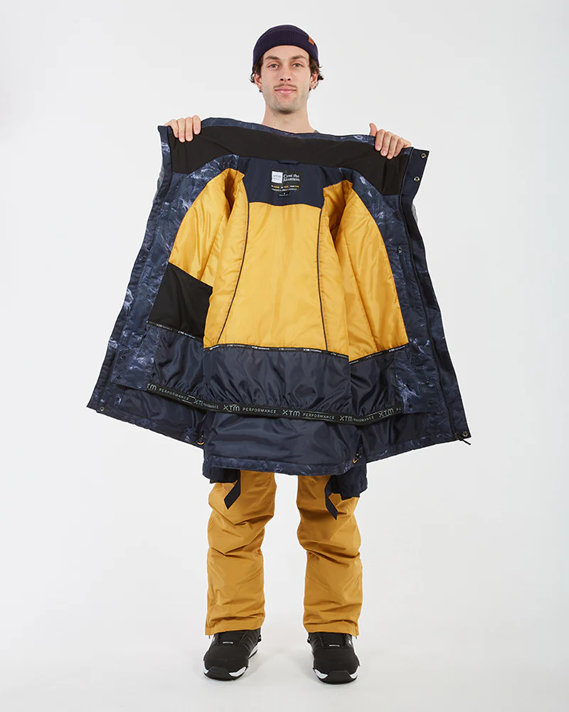 Knox Mens Ski Jacket Navy Marble - Image 10
