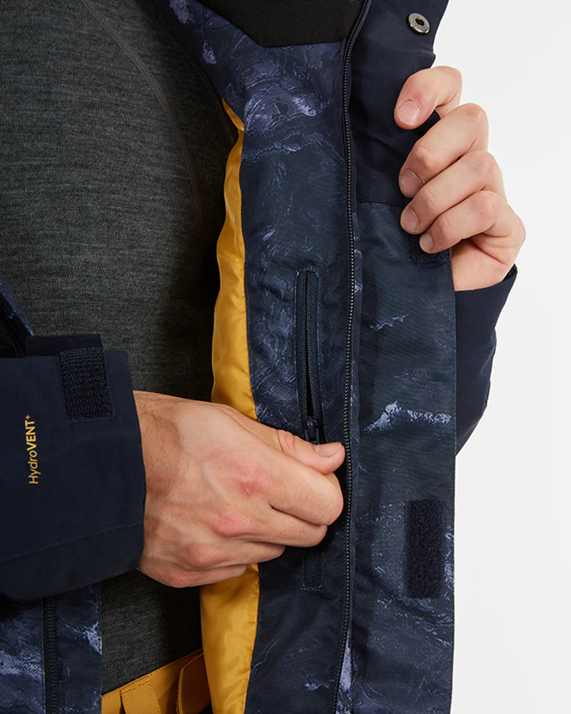 Knox Mens Ski Jacket Navy Marble - Image 14