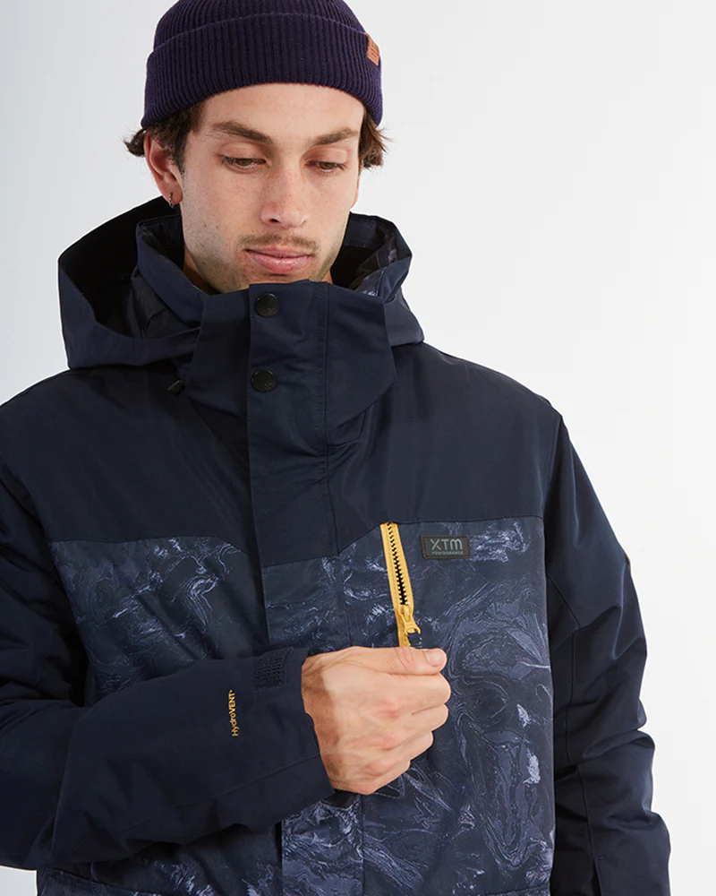 Knox Mens Ski Jacket Navy Marble - Image 16