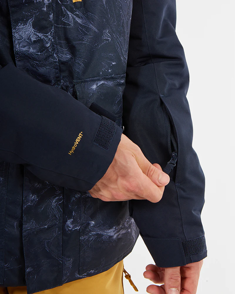Knox Mens Ski Jacket Navy Marble - Image 21