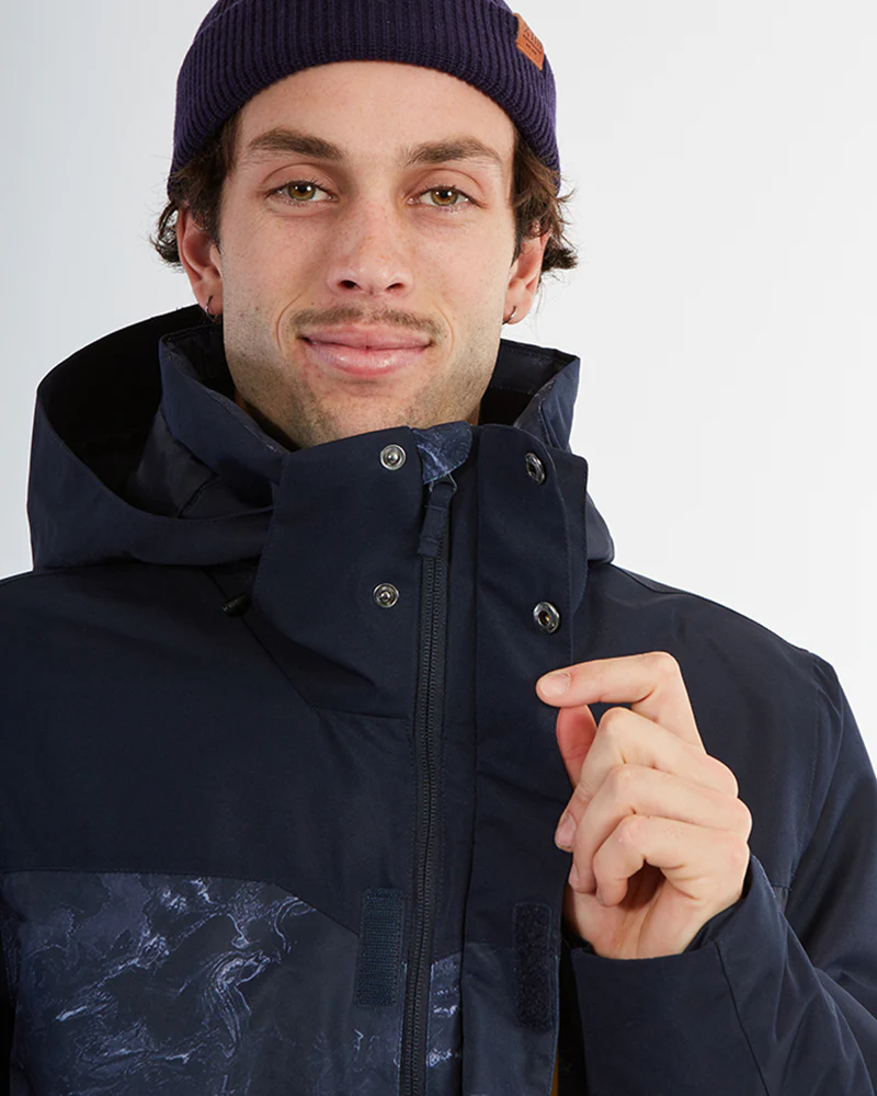 Knox Mens Ski Jacket Navy Marble - Image 24