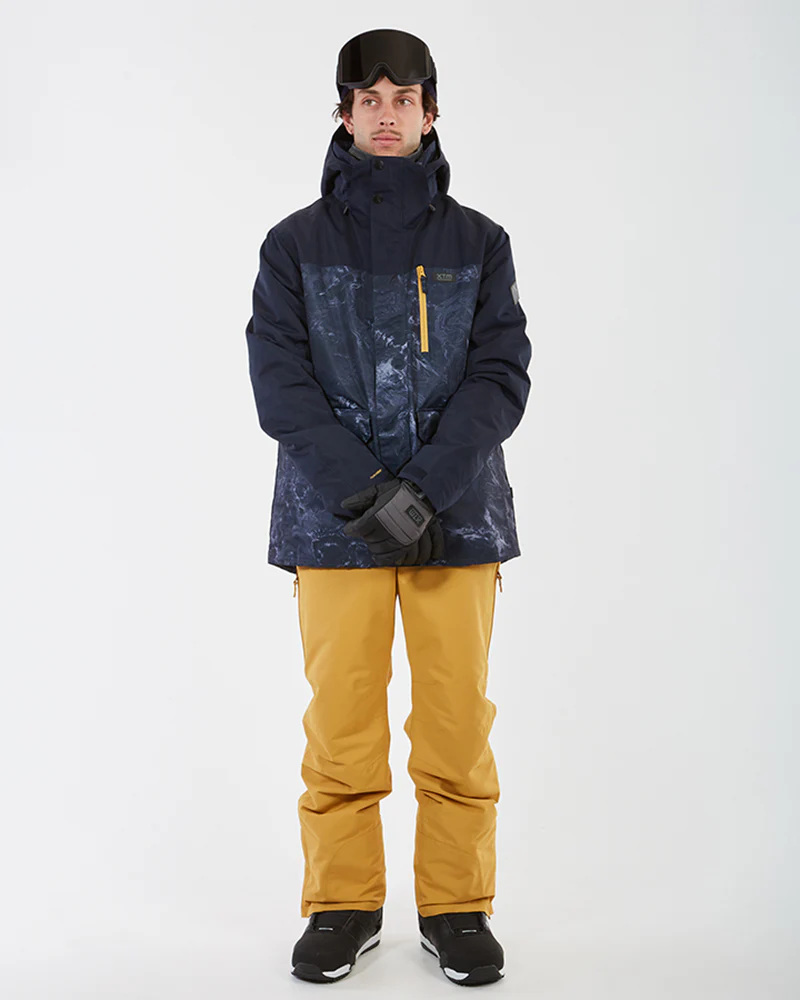 Knox Mens Ski Jacket Navy Marble - Image 4