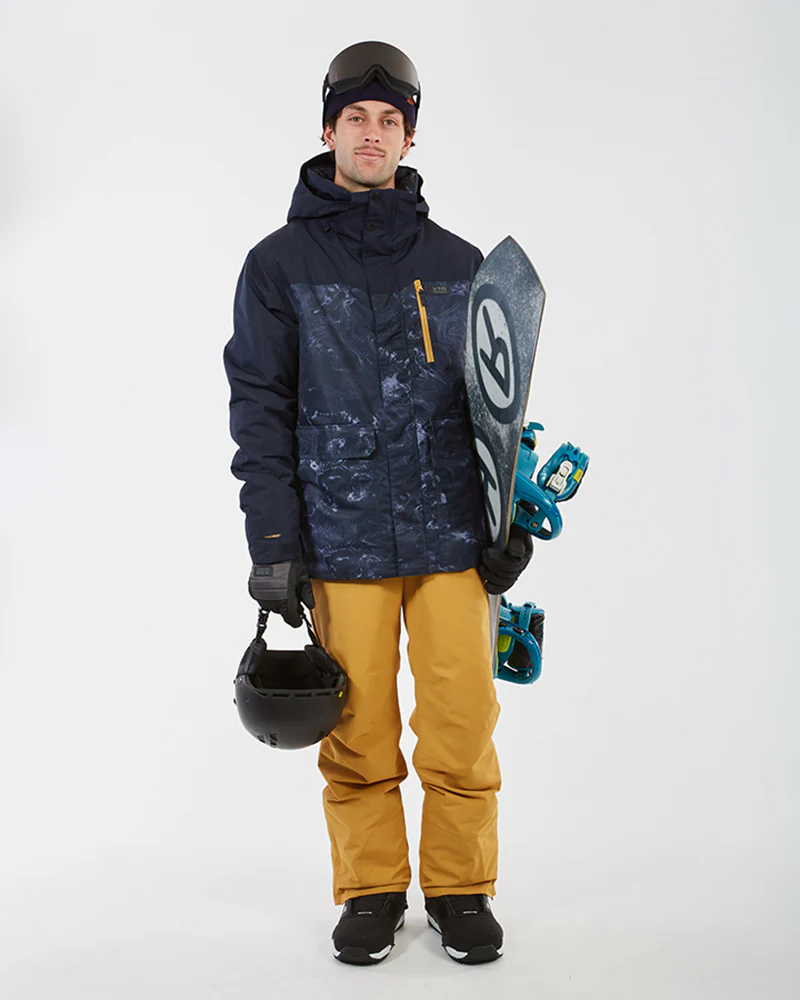 Knox Mens Ski Jacket Navy Marble - Image 7