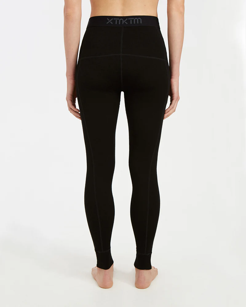 Women's Merino 230gsm Thermal Pants – Alpine230 – Black - Image 3