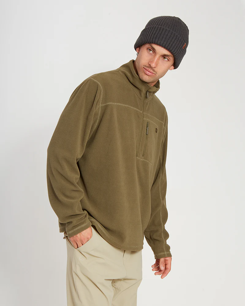 Marengo 1/4 Zip Neck Mens Seawool Fleece Kalamata - Image 2