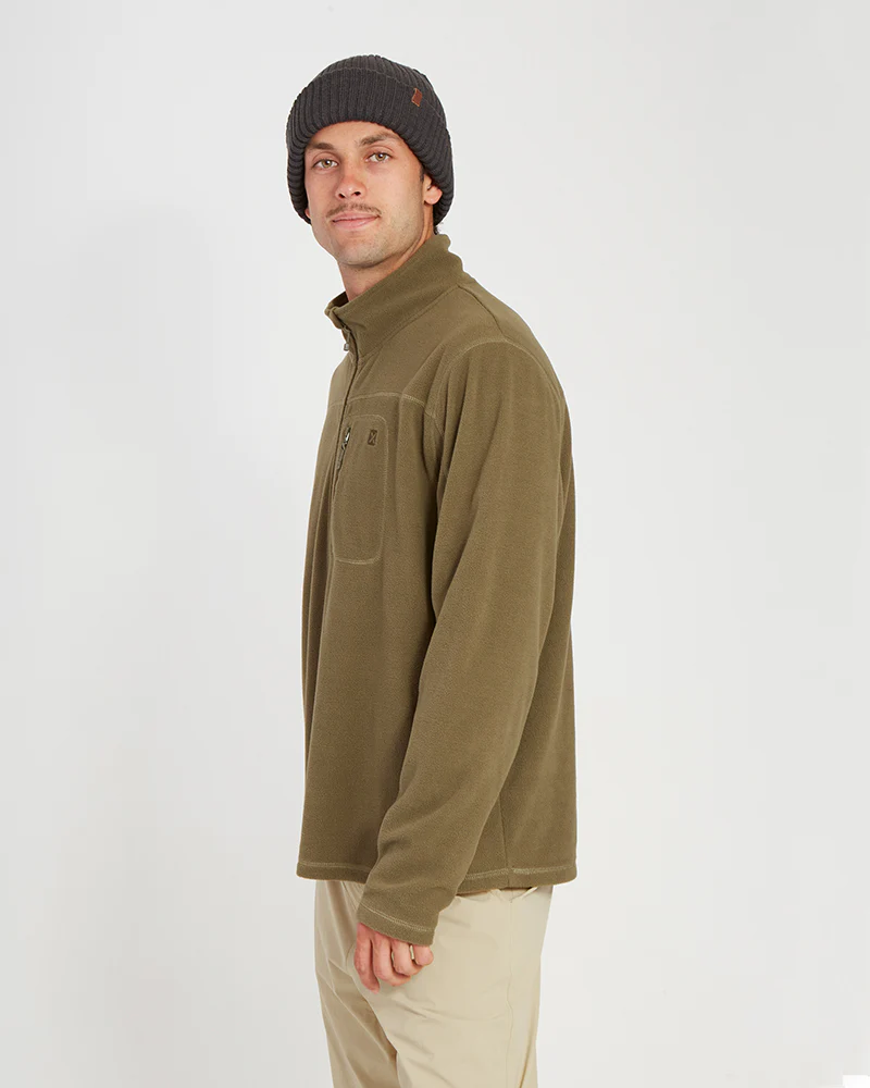 Marengo 1/4 Zip Neck Mens Seawool Fleece Kalamata - Image 3