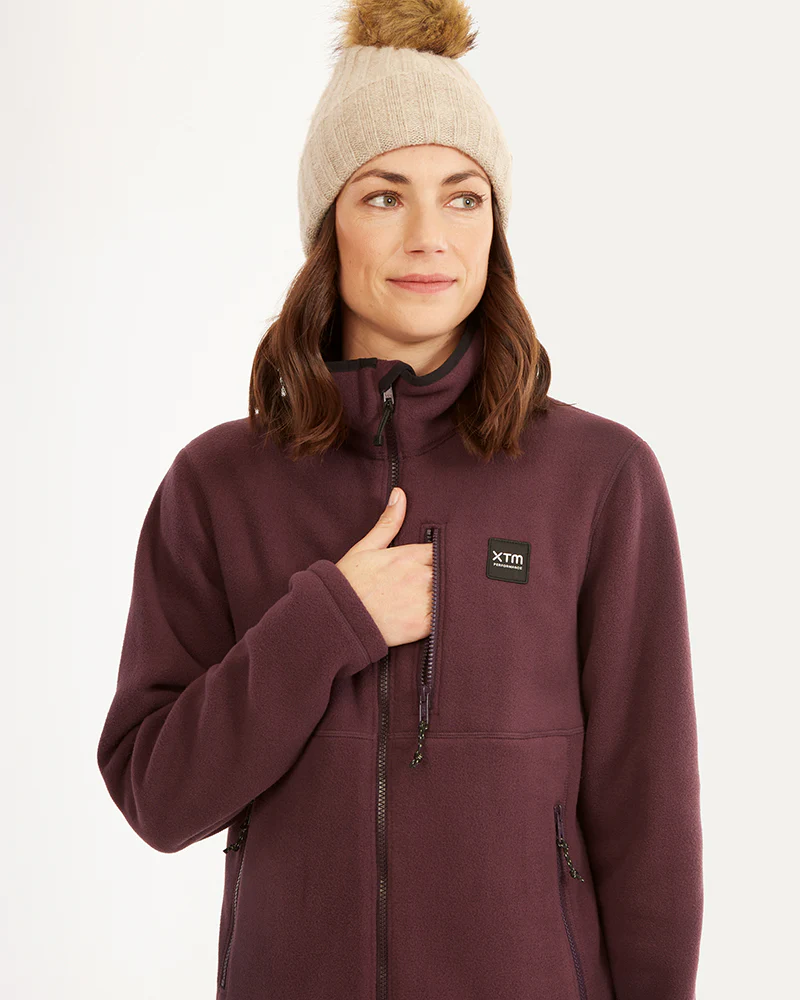 Marley Womens DWR 270gsm Fleece Jacket Plum - Image 6