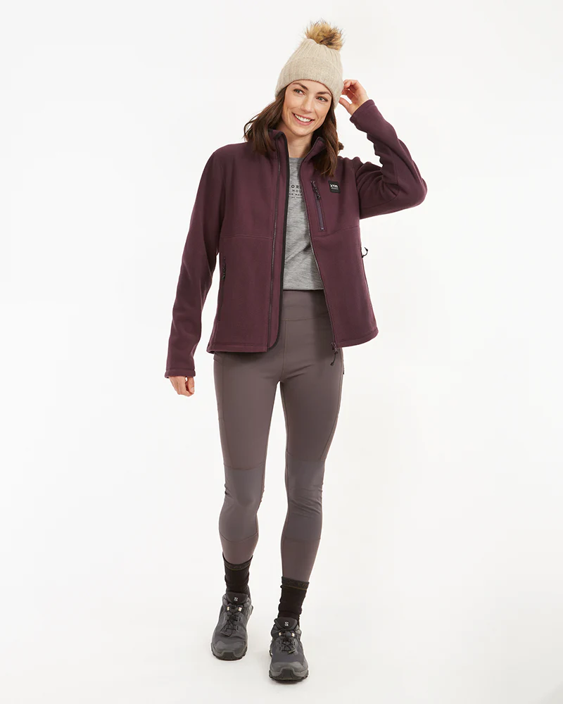 Marley Womens DWR 270gsm Fleece Jacket Plum - Image 8