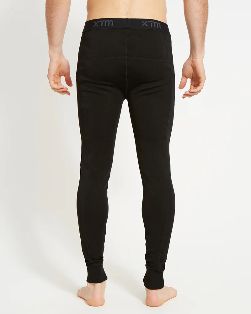 Men's Merino 230gsm Thermal Pants – Alpine230 – Black - Image 3