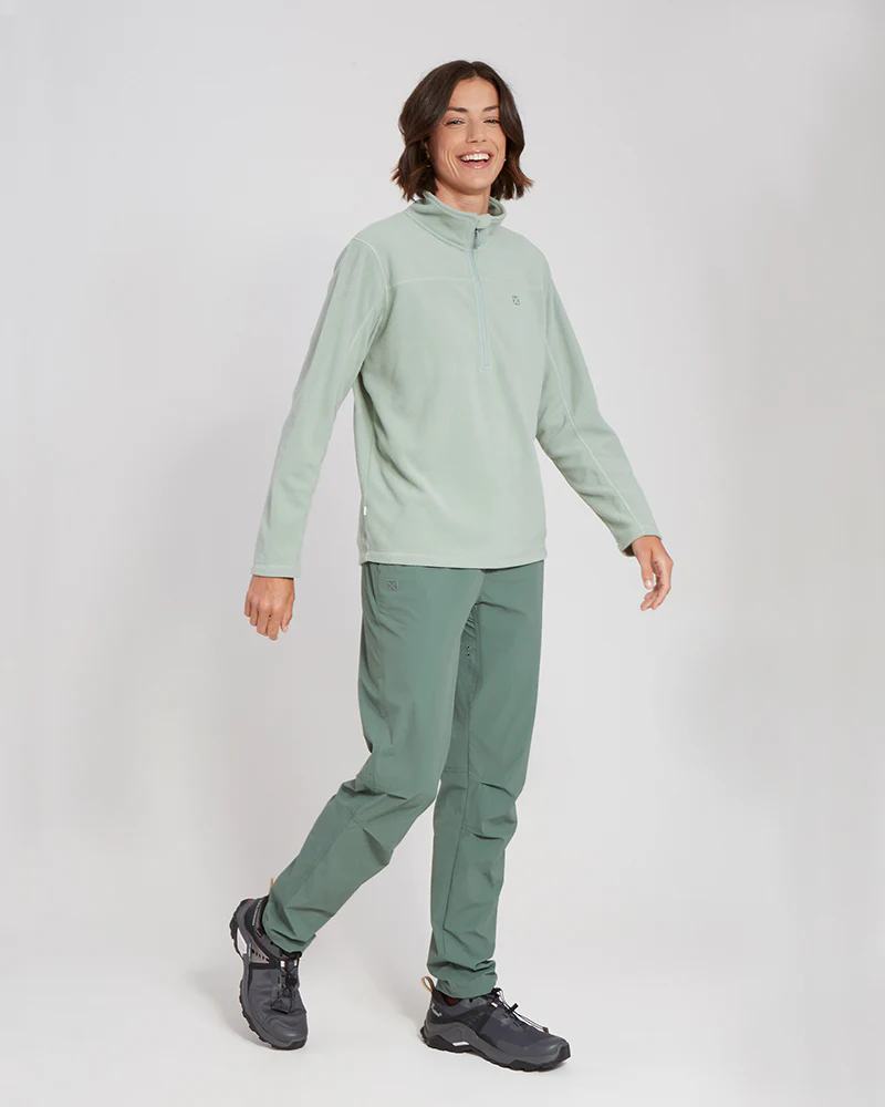 Milanesia 1/4 Zip Neck Ladies Seawool Fleece Jade - Image 7