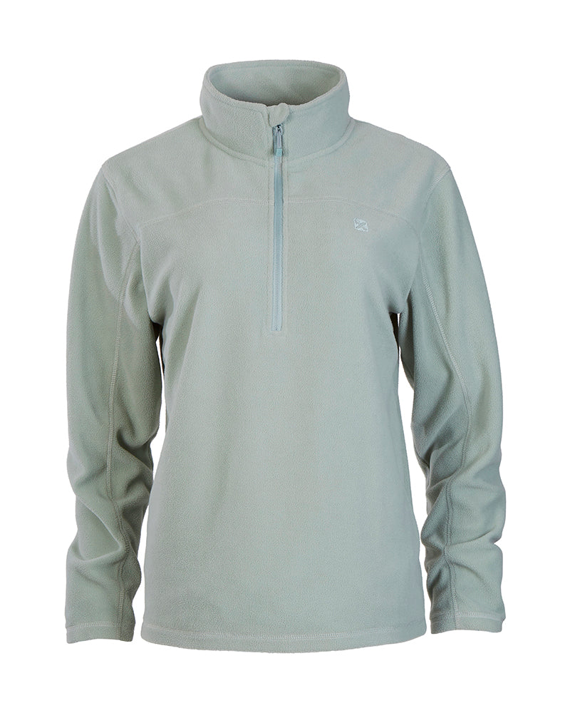Milanesia 1/4 Zip Neck Ladies Seawool Fleece Jade - Image 8