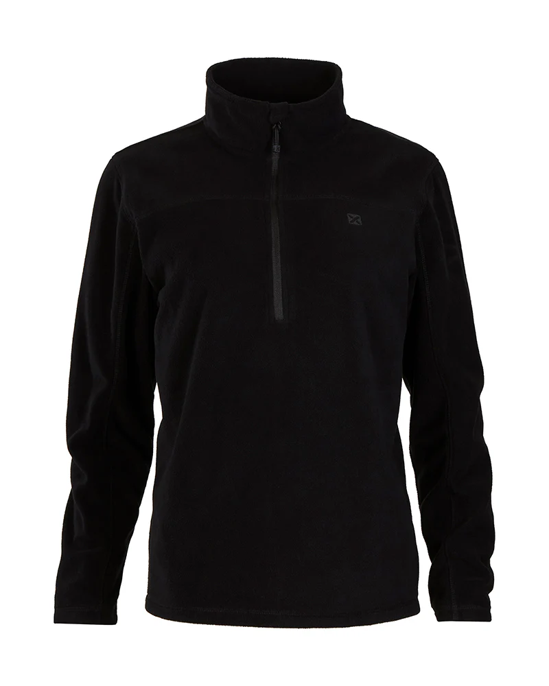 Milanesia 1/4 Zip Neck Ladies Seawool Fleece Black - Image 7