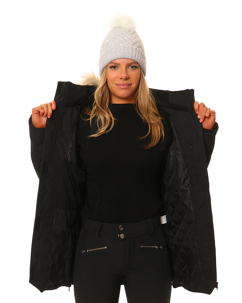 Montana Womens Snow Jacket Black - Image 4