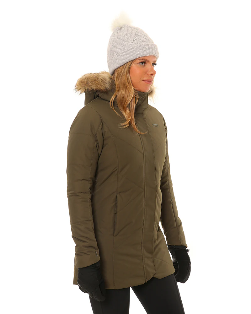 Montana Womens Snow Jacket Ivy Green - Image 3