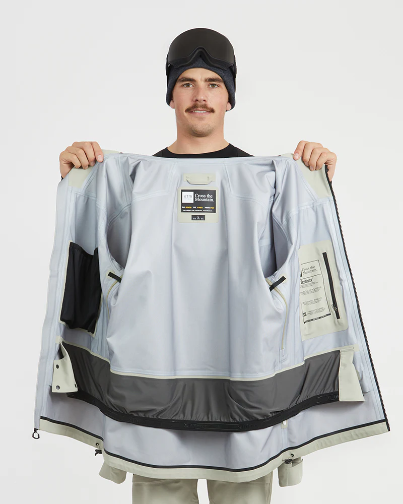 Paradigm Mens Ski Jacket Stone Grey - Image 7