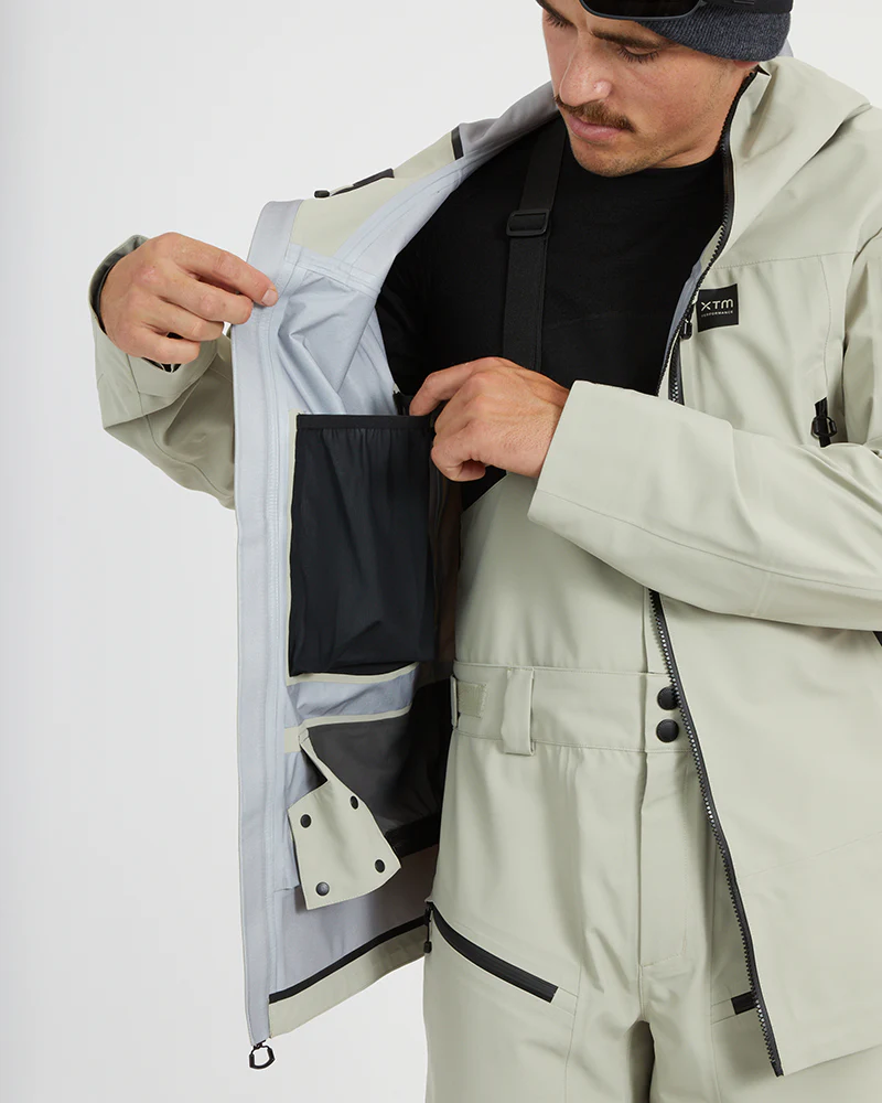 Paradigm Mens Ski Jacket Stone Grey - Image 8